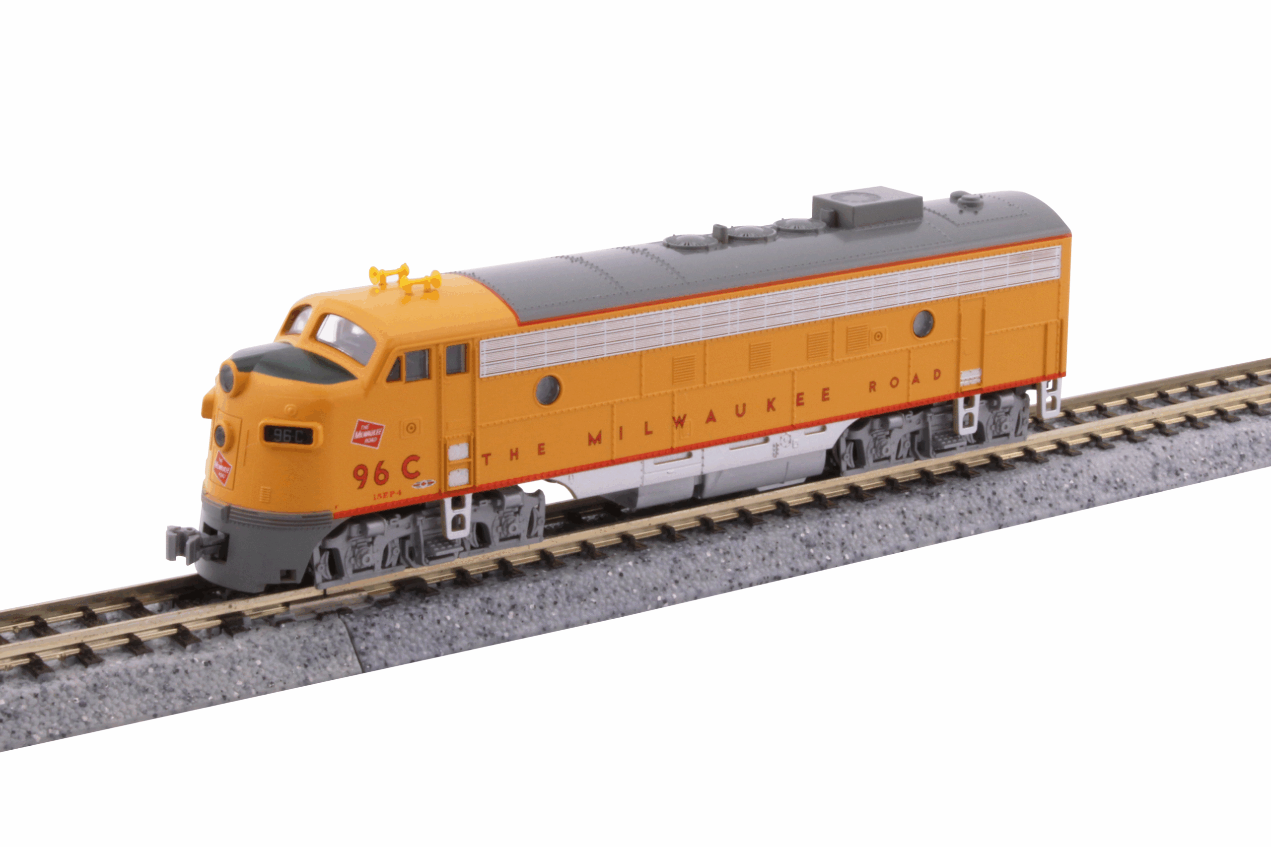 Close-up of model train layout details